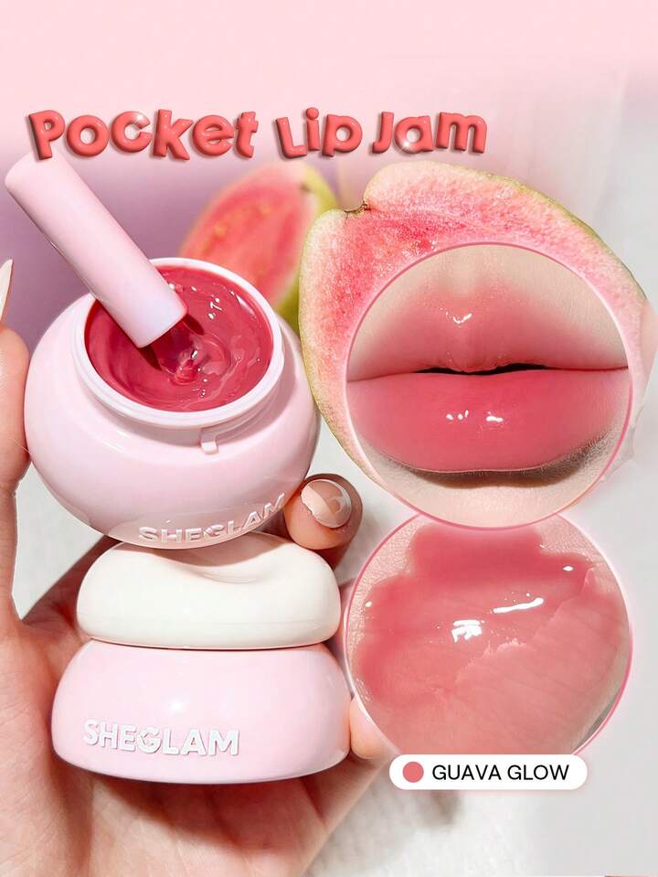Hydra Jelly Pocket Lip Jam-Guava Glow Lip Combo Brand Beauty Makeup Face Paint Cosmetic For Women Girls Perfect For Winter Spring Ideal For Y2K Fancy Fashion Suitable For Birthday Gift Party Ready Best Color