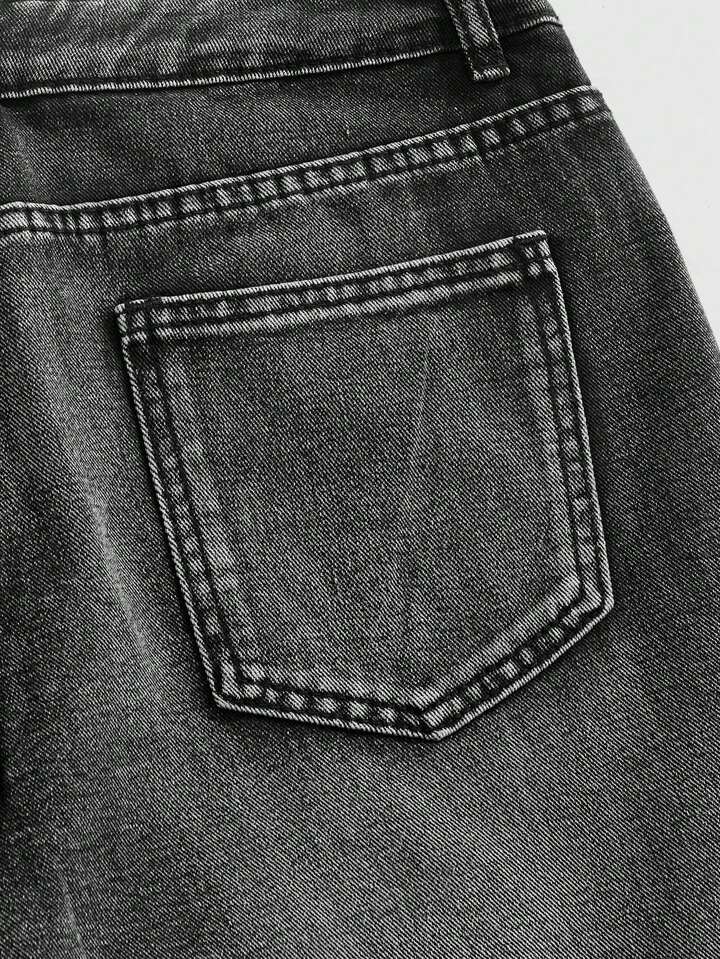 Street Life Men's Rhinestone Embellished Frayed Hem Casual Denim Shorts 4 Street Life Men's Rhinestone Embellished Frayed Hem Casual Denim Shorts