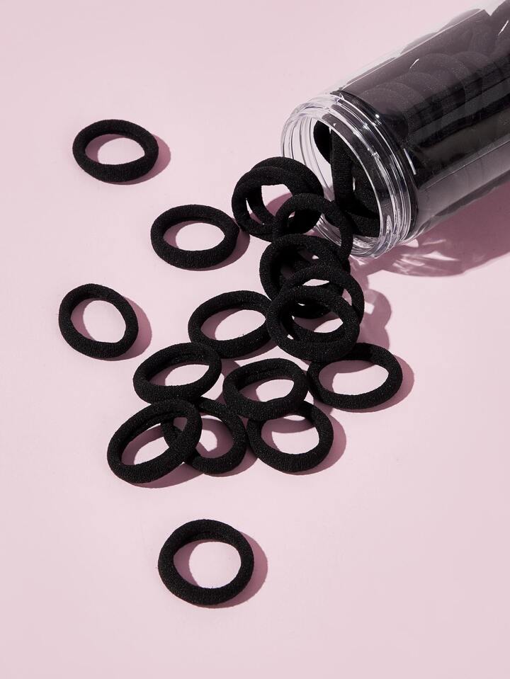 100pcs Mini Plain Hair Tie Casual Ponytail Holders Hair Elastics Hair Rubber Bands Scrunchies Hair Rope Elastic Hair Tie