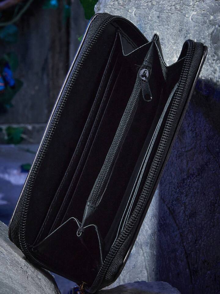 Corpse Bride | ROMWE Figure Graphic Small Wallet Stitch Detail With Zipper