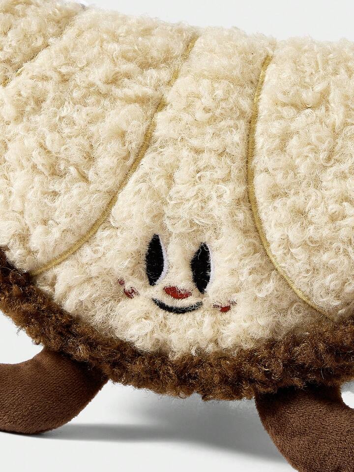 Kawaii Fashion Color-Blocked Cartoon One-Shoulder Furry Cute Girls' Bag