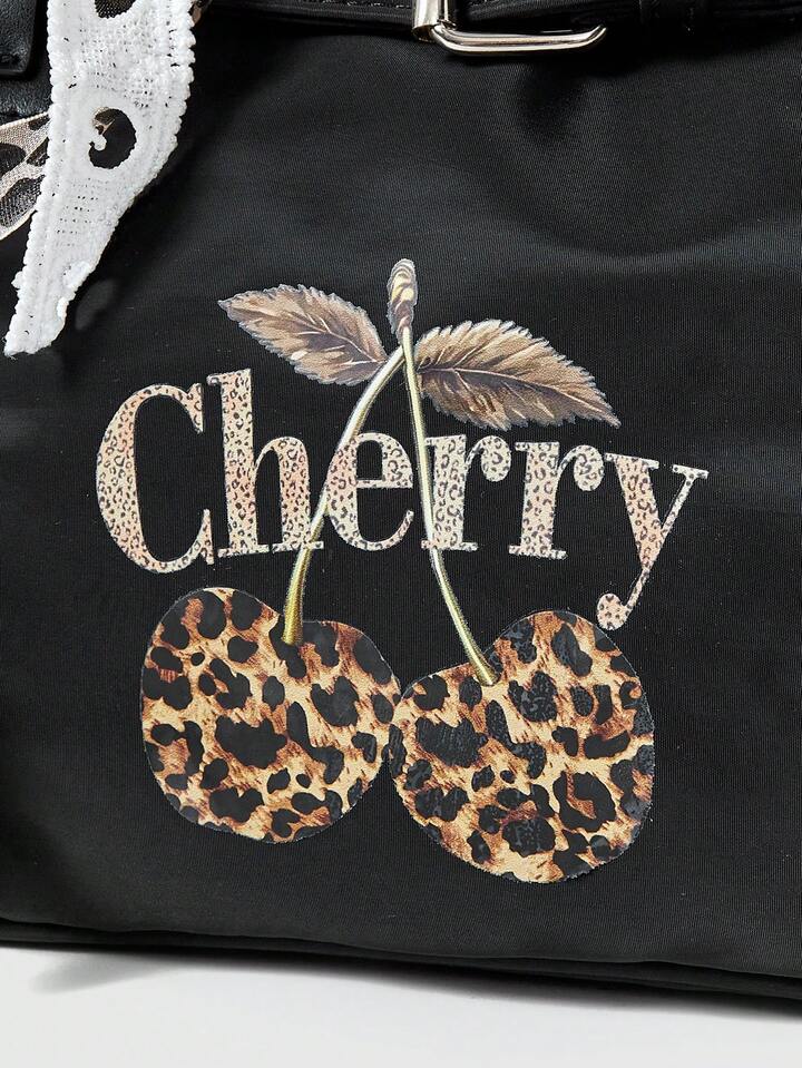 Kawaii 1572224 Women's Retro Y2K Commuting Versatile Large Capacity Bowknot Cherry Sweet Cool Shoulder Tote Bag 4 Kawaii 1572224 Women's Retro Y2K Commuting Versatile Large Capacity Bowknot Cherry Sweet Cool Shoulder Tote Bag