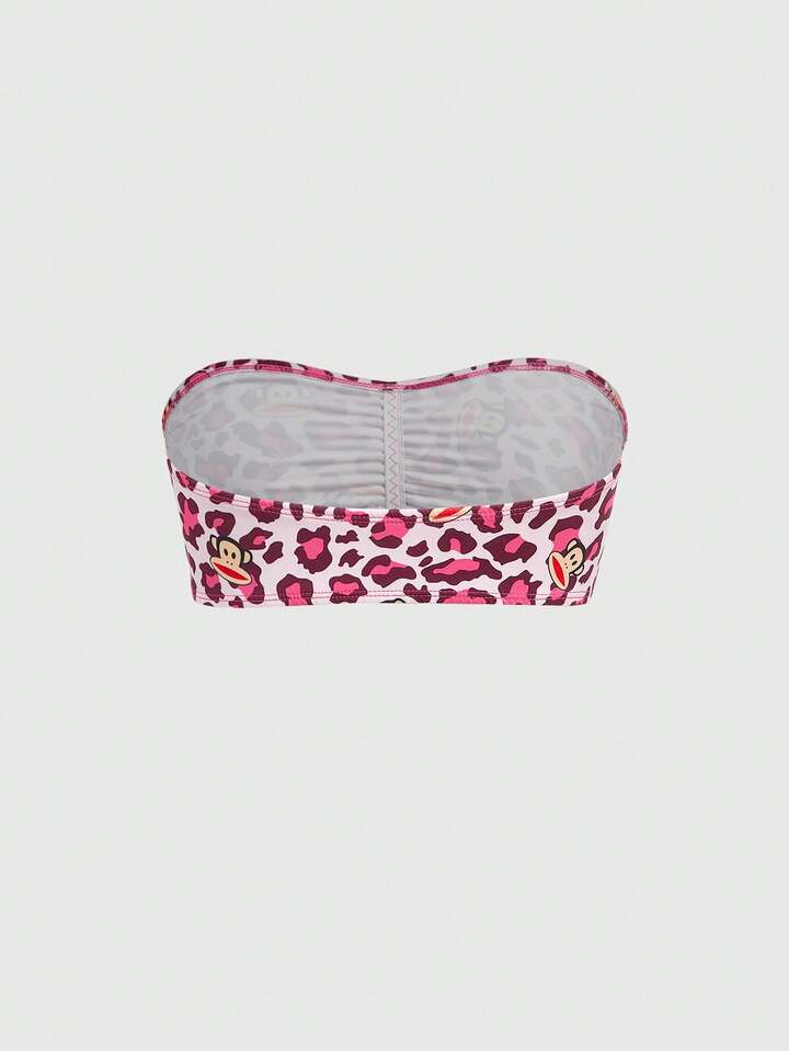 Paul Frank X ROMWE 3pcs Leopard Print Monkey Design Bandeau Bras 10 Paul Frank X ROMWE 3pcs Leopard Print Monkey Design Bandeau Bras