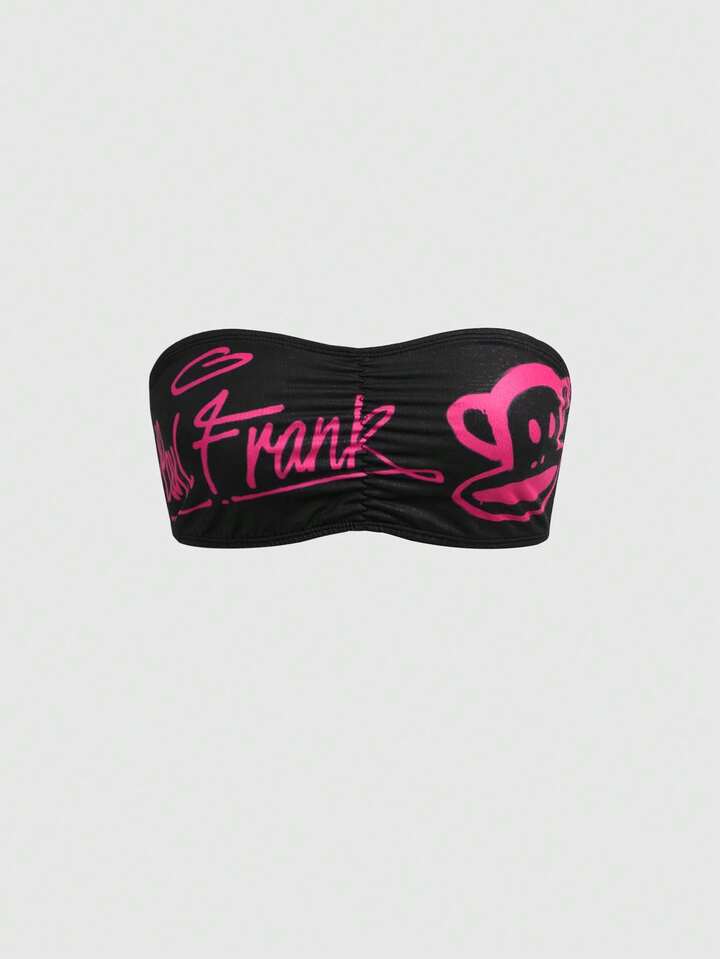 Paul Frank X ROMWE 3pcs Leopard Print Monkey Design Bandeau Bras 5 Paul Frank X ROMWE 3pcs Leopard Print Monkey Design Bandeau Bras
