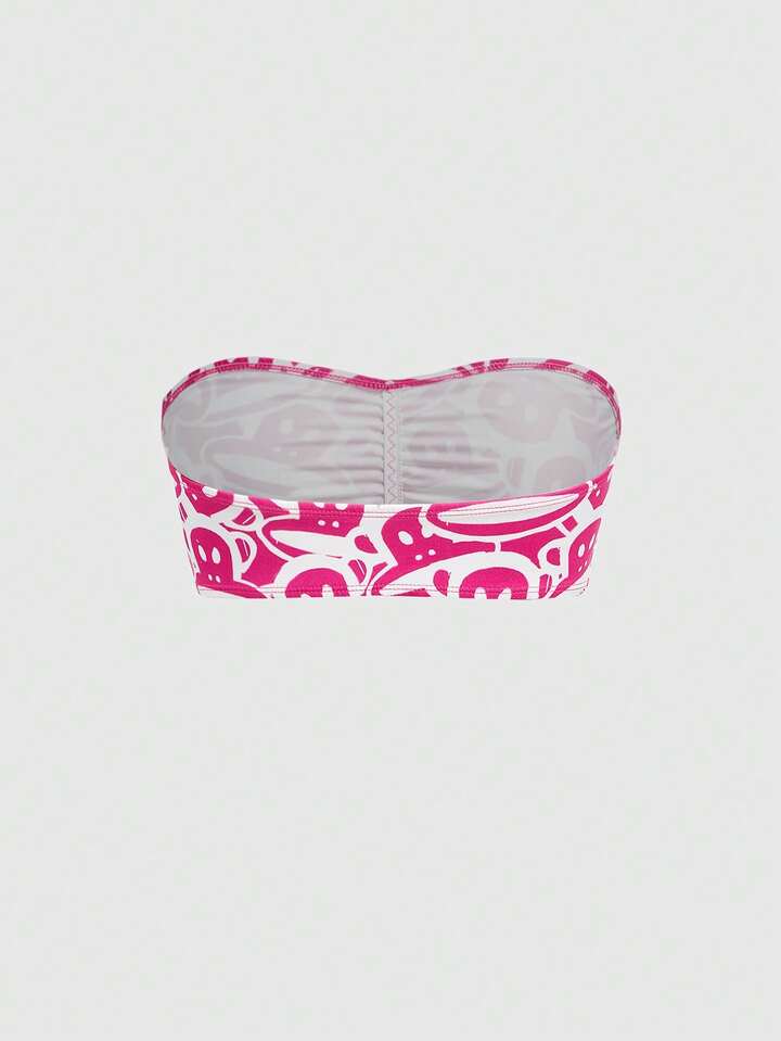 Paul Frank X ROMWE 3pcs Leopard Print Monkey Design Bandeau Bras 8 Paul Frank X ROMWE 3pcs Leopard Print Monkey Design Bandeau Bras