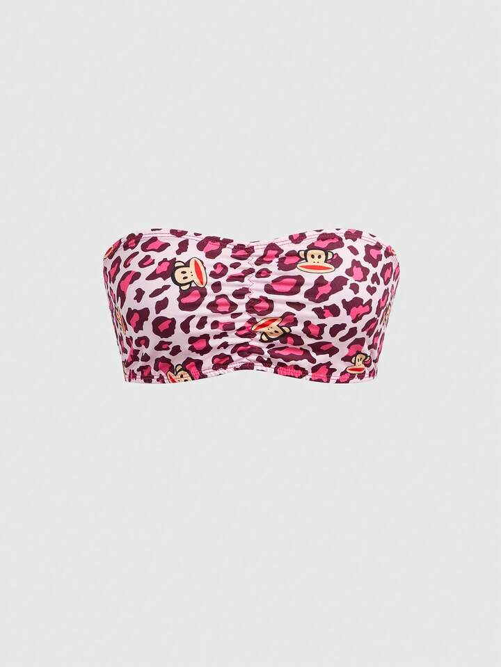 Paul Frank X ROMWE 3pcs Leopard Print Monkey Design Bandeau Bras 9 Paul Frank X ROMWE 3pcs Leopard Print Monkey Design Bandeau Bras
