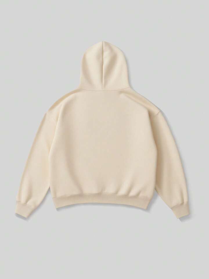 Astro Boy X ROMWE Men's Cartoon Figure Graphic Hoodie, Loose Cropped Fit