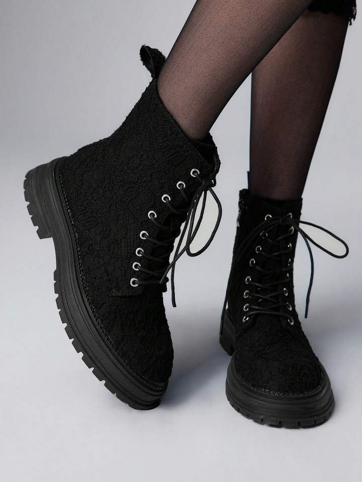 Women's Casual Versatile Fashion Chunky Heel Ankle Boots For Christmas