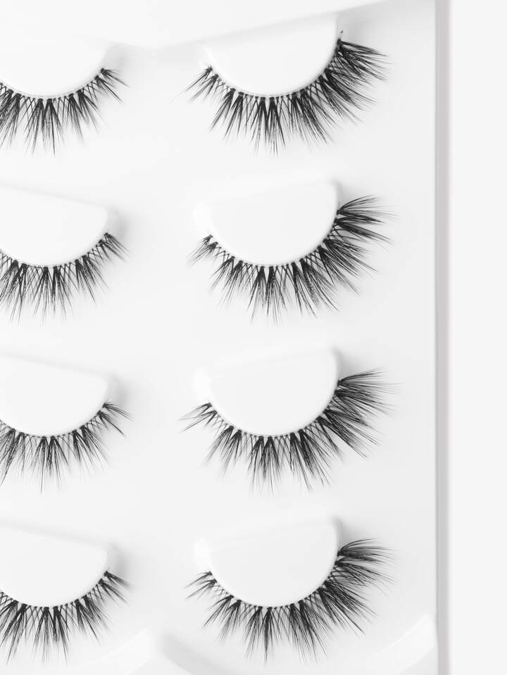 4pairs Cat Eye False Eyelashes,For Women Mom Wife Sister Teen Girl Friend,For Party Club