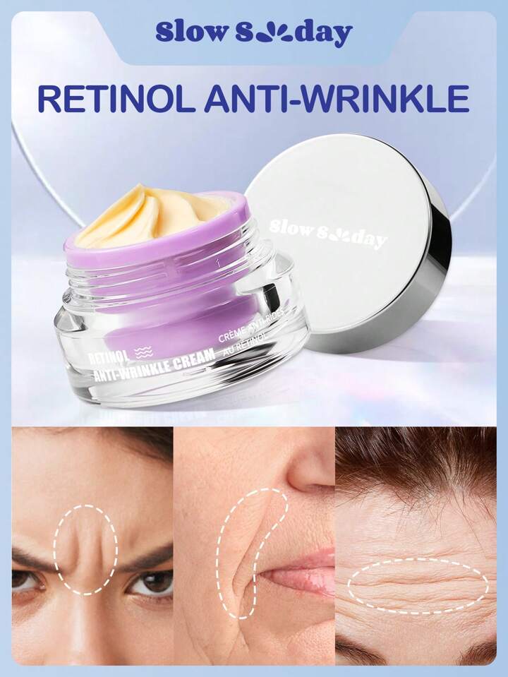 Slow Sunday Retinol Anti-Wrinkle Cream, Skincare, Moisturizes And Brightens, For Valentine'S Day, Valentines Gift, Great Ideas For Party, Gift-Giving, Outdoor Activity, Suitable For Spring Personal Care