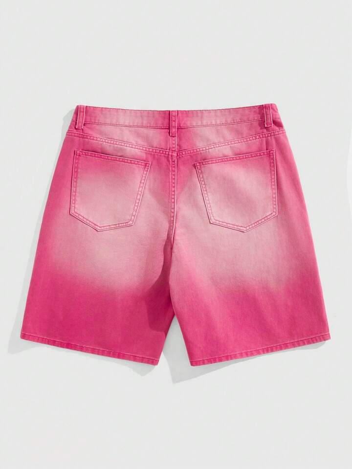 Street Life Men's Colorful Diamond Loose Denim Shorts 3 Street Life Men's Colorful Diamond Loose Denim Shorts