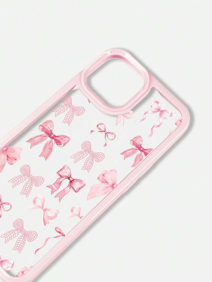 Kawaii 1pc Party Style Pink Bow Pattern Phone Case Compatible With Iphone 11 12 13 14 15 Pro Max 2 Kawaii 1pc Party Style Pink Bow Pattern Phone Case Compatible With Iphone 11 12 13 14 15 Pro Max
