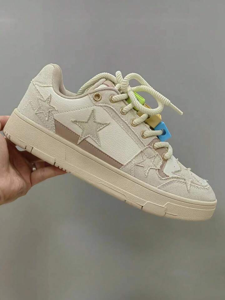 Guys Fashionable Sports Shoes With Star Patchwork