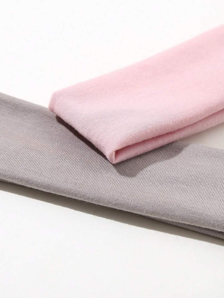 6pcs Solid Color Elastic Hair Ties Suitable For Sports And Leisure Use Hair Band Turban Headband Sweatband