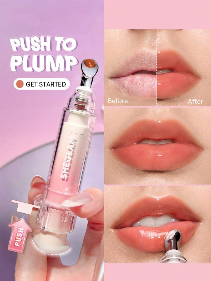 Booster Shine Plumping Lip Gloss-Get Started Lip Combo Brand Beauty Makeup Face Paint Cosmetic For Women Girls Perfect For Winter Spring Ideal For Y2K Fancy Fashion Suitable For Birthday Gift Party Ready Best Color