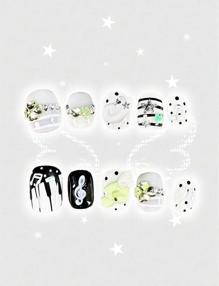Anime Press On False Nails