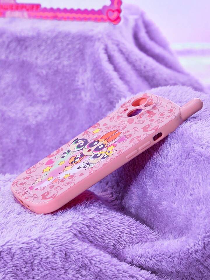 The Powerpuff Girls | ROMWE 1pc Cartoon Graphic TPU Phone Case Compatible With IPhone