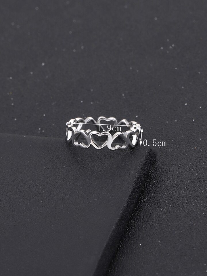 Guys Heart Detail Ring