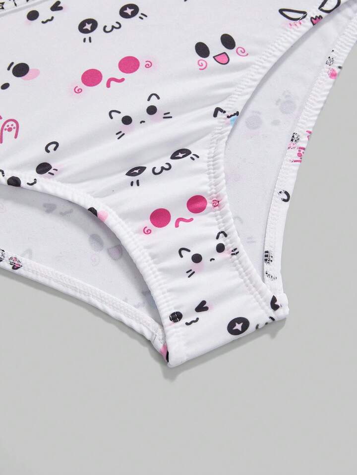 J-Fashion 3pcs/Set Women's , Cute Star Print Hipster Panties