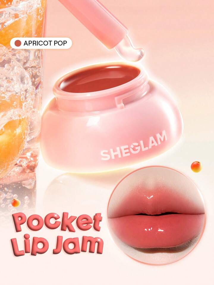 Hydra Jelly Pocket Lip Jam-Apricot Pop Lip Combo Brand Beauty Makeup Face Paint Cosmetic For Women Girls Perfect For Winter Spring Ideal For Y2K Fancy Fashion Suitable For Birthday Gift Party Ready Best Color