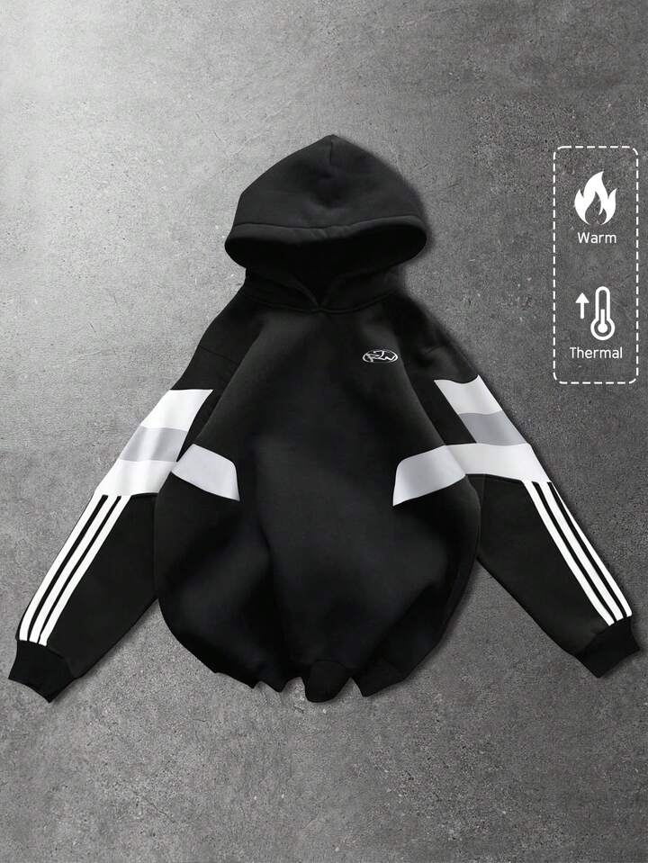Men's Hooded Sweatshirt, Streetwear American Sports Style Hoodie, Autumn/Winter