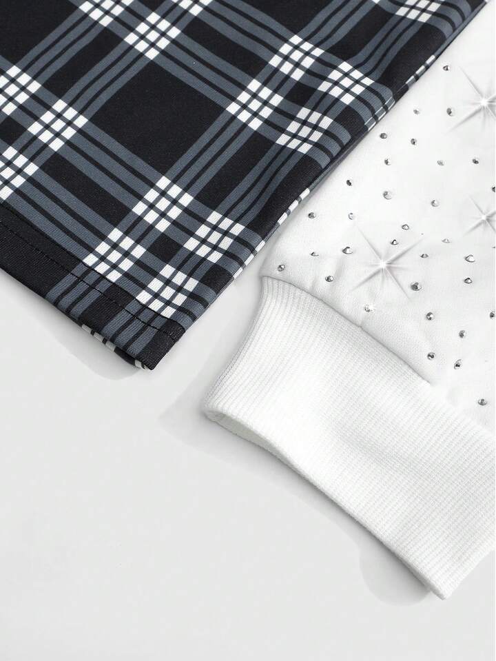 Men's Casual Street American English Print Plaid Long Sleeve Shirt, Spring & Autumn 5 Men's Casual Street American English Print Plaid Long Sleeve Shirt, Spring & Autumn