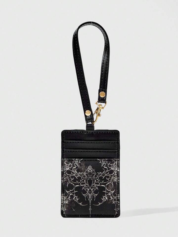 Goth Black Fashionable Portable Card Holder Wallet