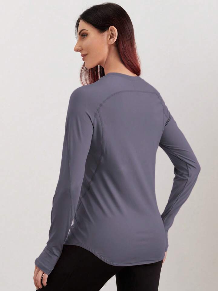 Breathable Sports Long Sleeve Tee With Thumb Holesworkout Tank Top 2 Breathable Sports Long Sleeve Tee With Thumb Holesworkout Tank Top