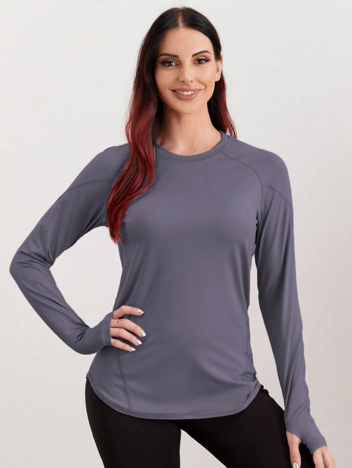 Breathable Sports Long Sleeve Tee With Thumb Holesworkout Tank Top 6 Breathable Sports Long Sleeve Tee With Thumb Holesworkout Tank Top