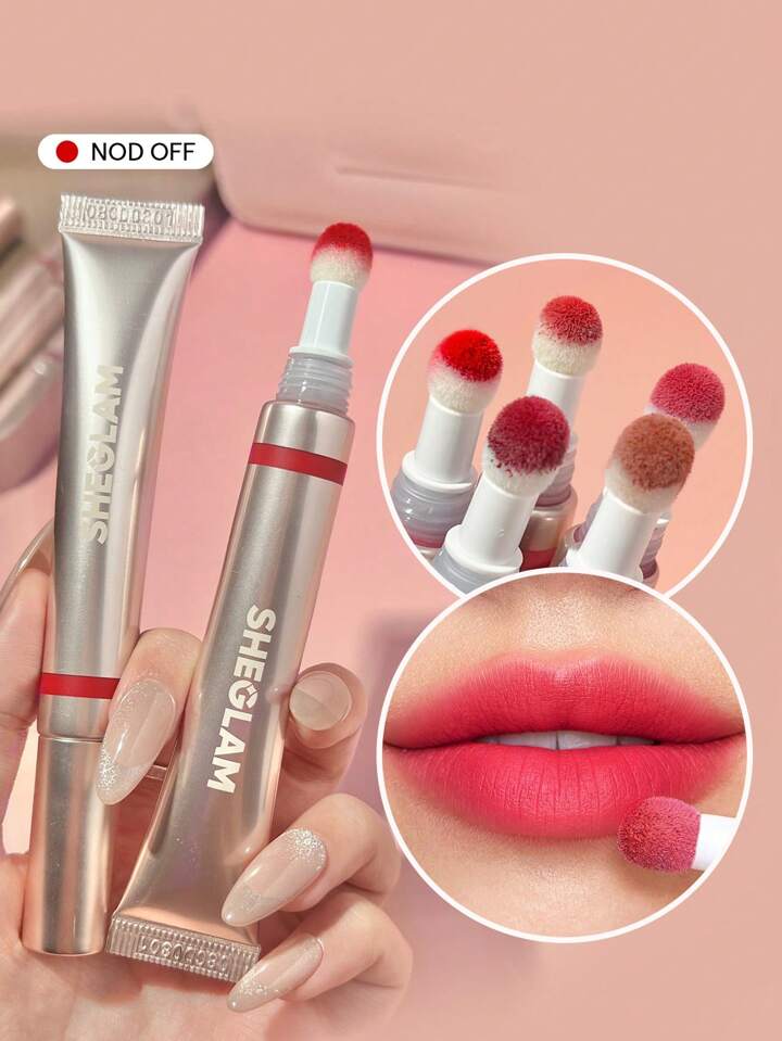 Pout Pillow Cushion Matte Liquid Lipstick-Counting Sheep Long Lasting Liquid Lipstick Matte Finish Sponge Tip Applicator Lip Gloss Moisturizing Non-Sticky Lip Gloss Lip Combo Brand Beauty Makeup Face Paint Cosmetic For Women Girls Perfect For Winter Spring Ideal For Y2K Fancy Fashion Suitable For Birthday Gift Party Ready Best Color 3 Pout Pillow Cushion Matte Liquid Lipstick-Nod Off Long Lasting Liquid Lipstick Matte Finish Sponge Tip Applicator Lip Gloss Moisturizing Non-Sticky Lip Gloss Lip Combo Brand Beauty Makeup Face Paint Cosmetic For Women Girls Perfect For Winter Spring Ideal For Y2K Fancy Fashion Suitable For Birthday Gift Party Ready Best Color