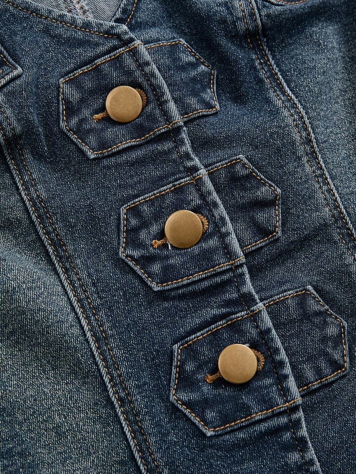 Hippie Women's Y2K Retro Denim Jacket, Spring/Autumn
