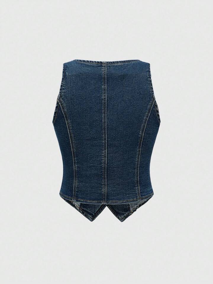 Hippie Women's Y2K Retro Denim Jacket, Spring/Autumn