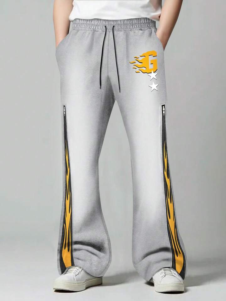 Street Life Men's Simple Fashion Casual Sweatpants For Daily Wear