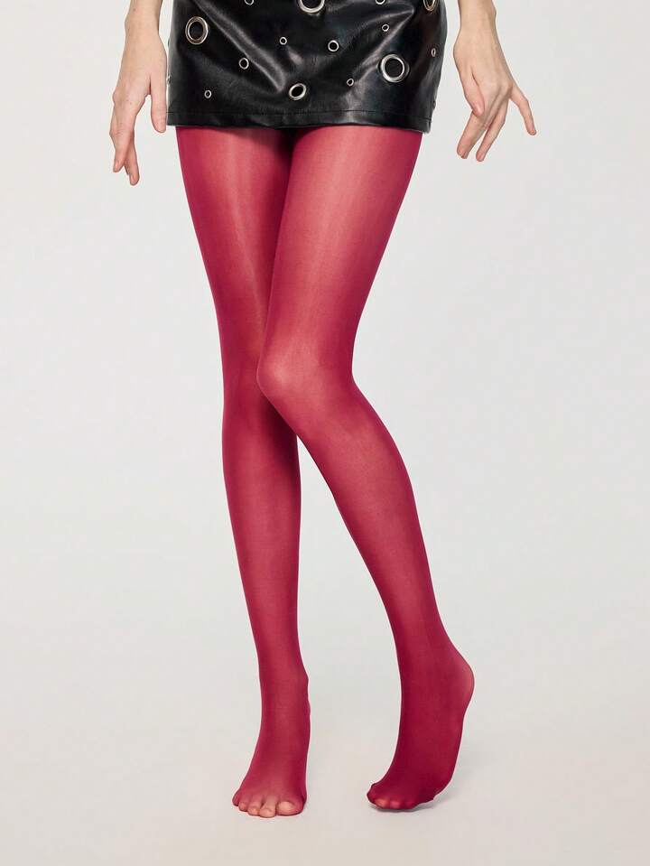 1 Pair Gothic Style Dark Plaid & Leopard Print Tights 5 1 Pair Gothic Style Dark Plaid & Leopard Print Tights