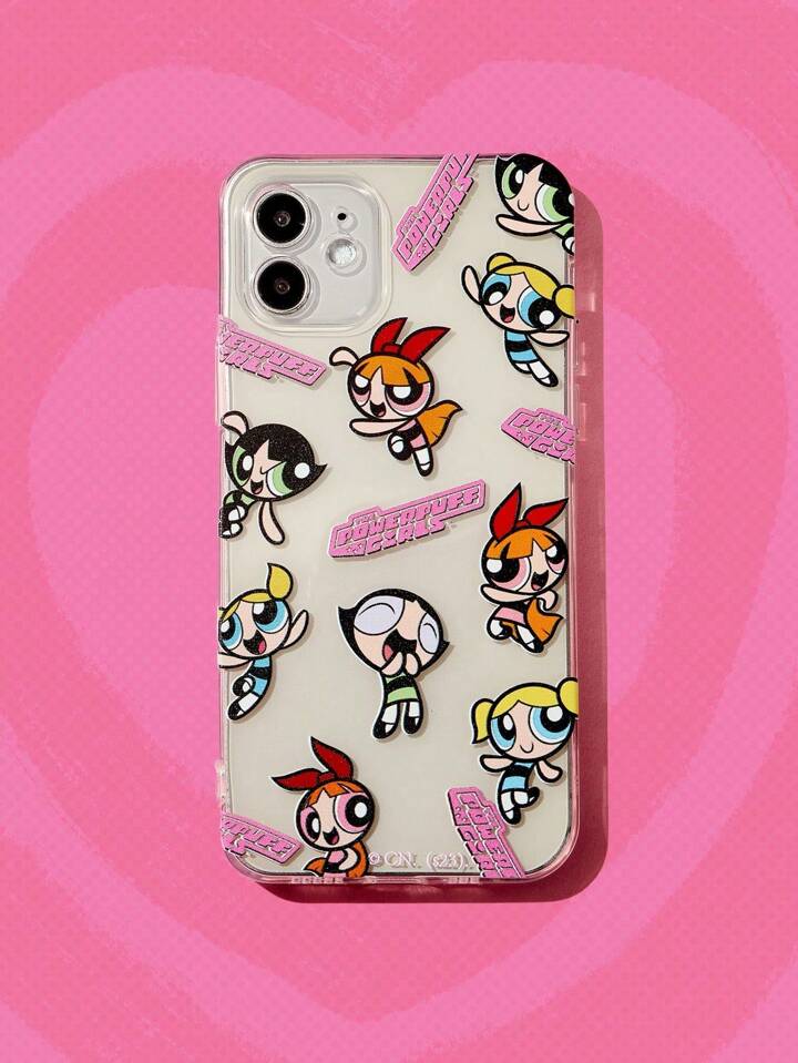 The Powerpuff Girls | ROMWE 1pc Powerpuff Girls Blossom, Bubbles, Buttercup Pattern Cute Phone Case