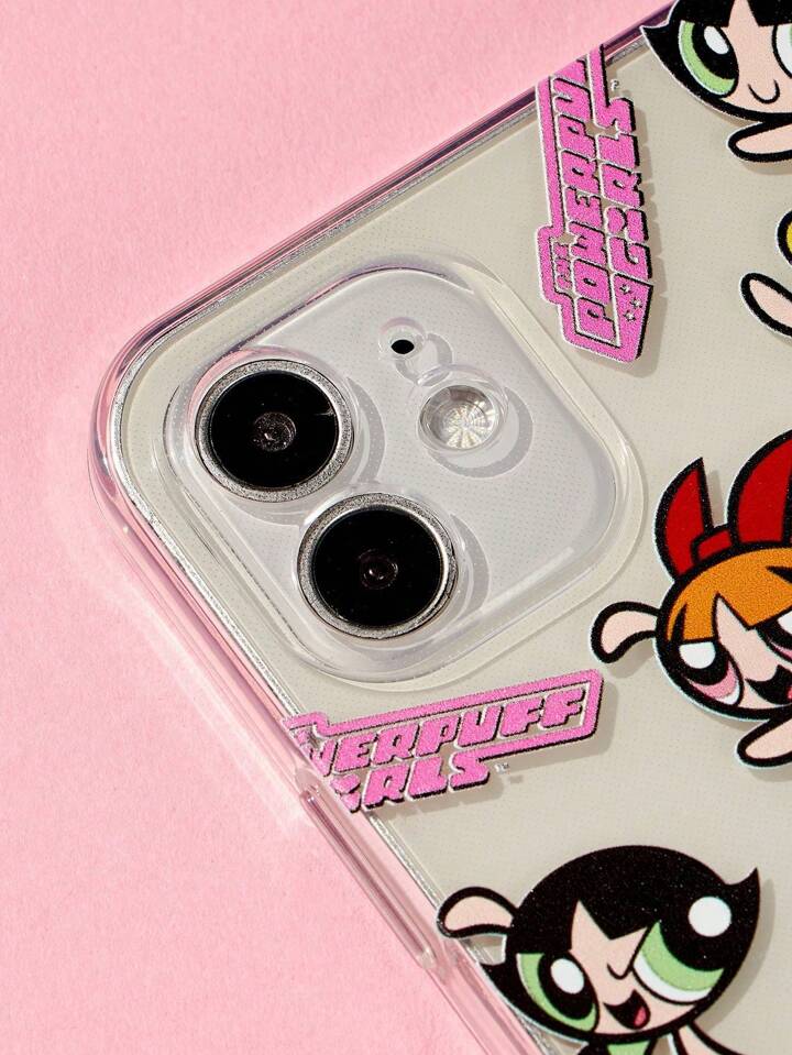 The Powerpuff Girls | ROMWE 1pc Powerpuff Girls Blossom, Bubbles, Buttercup Pattern Cute Phone Case