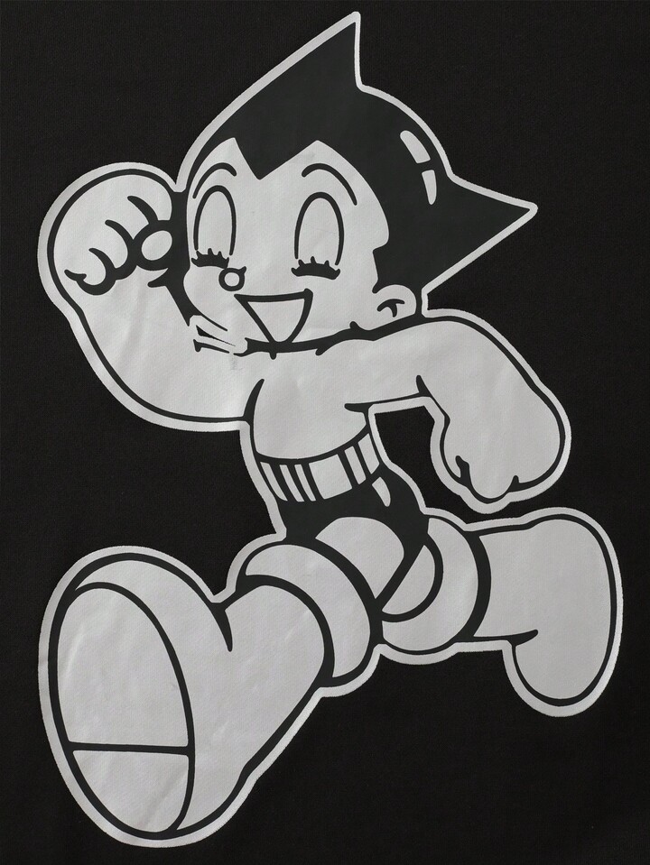 Astro Boy X ROMWE Men's Cartoon Figure Graphic Long Sleeve Hoodie