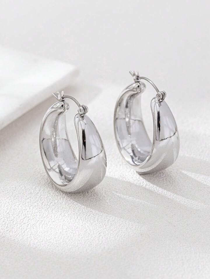 Metal Hoop Earrings