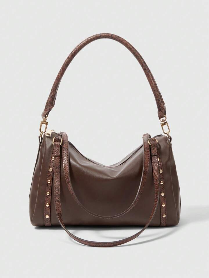 Grunge Punk Women's Fashion High Capacity Casual Shoulder Bag