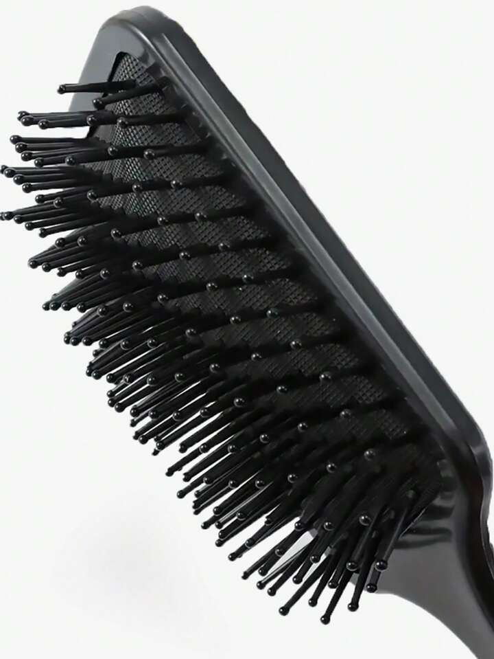 Kawaii Women's Cushioned Detangling Comb, Bow Print Black Hair Brush, Long Hair Anti-Static Massage Comb 4 Kawaii Women's Cushioned Detangling Comb, Bow Print Black Hair Brush, Long Hair Anti-Static Massage Comb