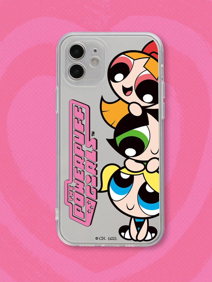 The Powerpuff Girls | ROMWE 1pc Cartoon Graphic TPU Phone Case Compatible With IPhone