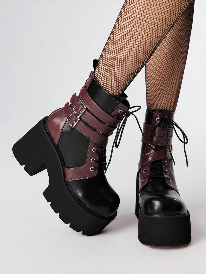 Casual Lace-Up Women Wedges & Flatform For Christmas