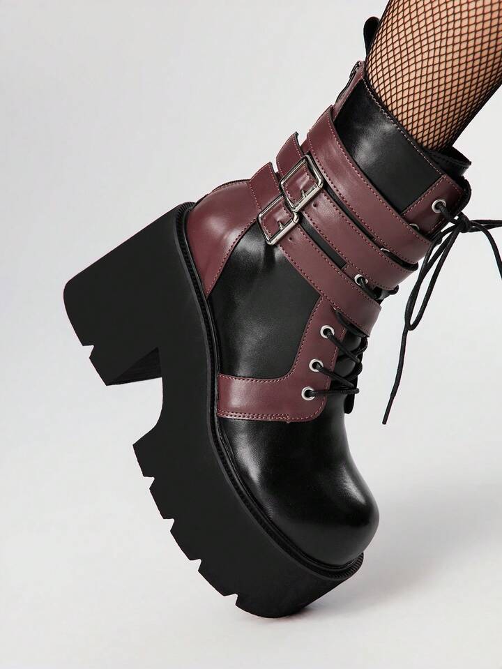 Casual Lace-Up Women Wedges & Flatform For Christmas