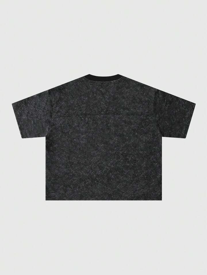Men's Distressed Loose Fit Short Sleeve T-Shirt, Vintage Street Style 3 Men's Distressed Loose Fit Short Sleeve T-Shirt, Vintage Street Style