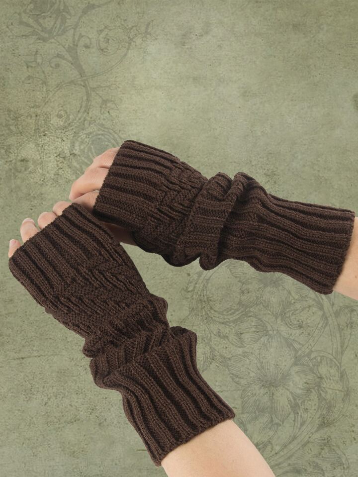 Fairycore Solid Fingerless Gloves Halloween Accessories Winter Gloves Cold Gloves