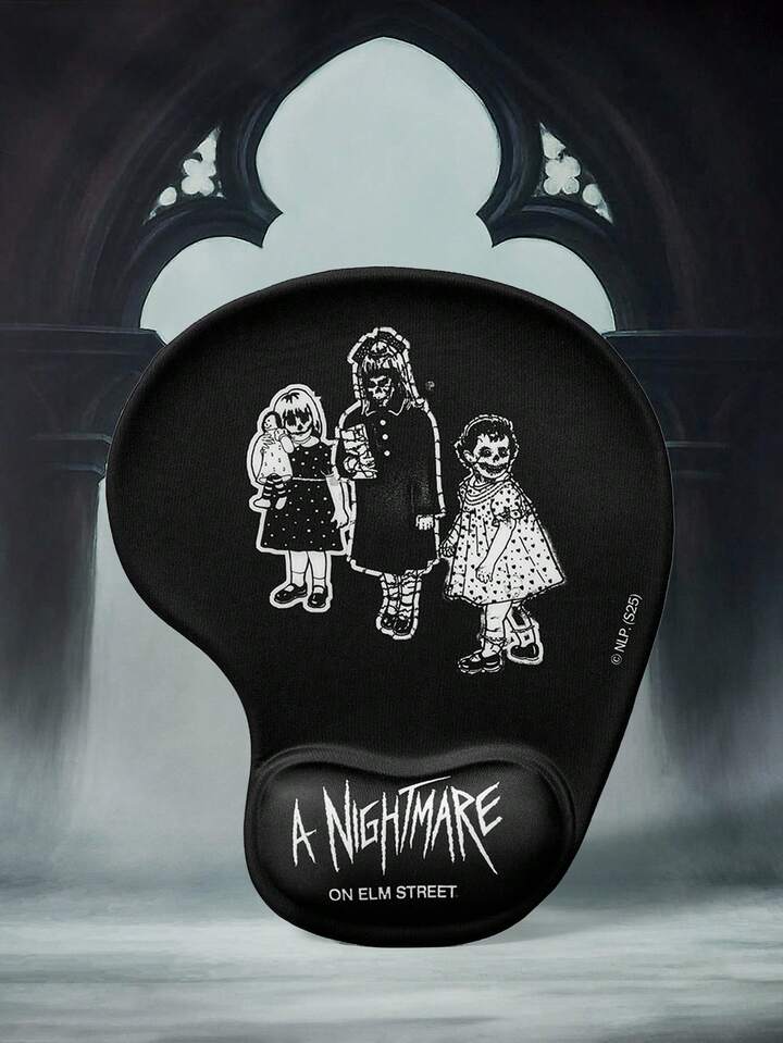 A Nightmare on Elm Street X ROMWE Figure Graphic Anti-Slip Waterproof Thick Wrist Rest Mouse Pad