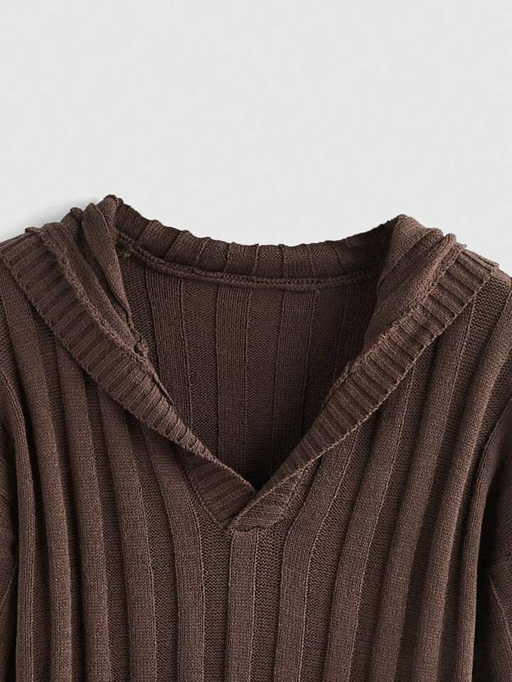 Men's Solid Color Long Sleeve Hooded Sweater, Casual And Fashionable For Daily Wear 3 Men's Solid Color Long Sleeve Hooded Sweater, Casual And Fashionable For Daily Wear