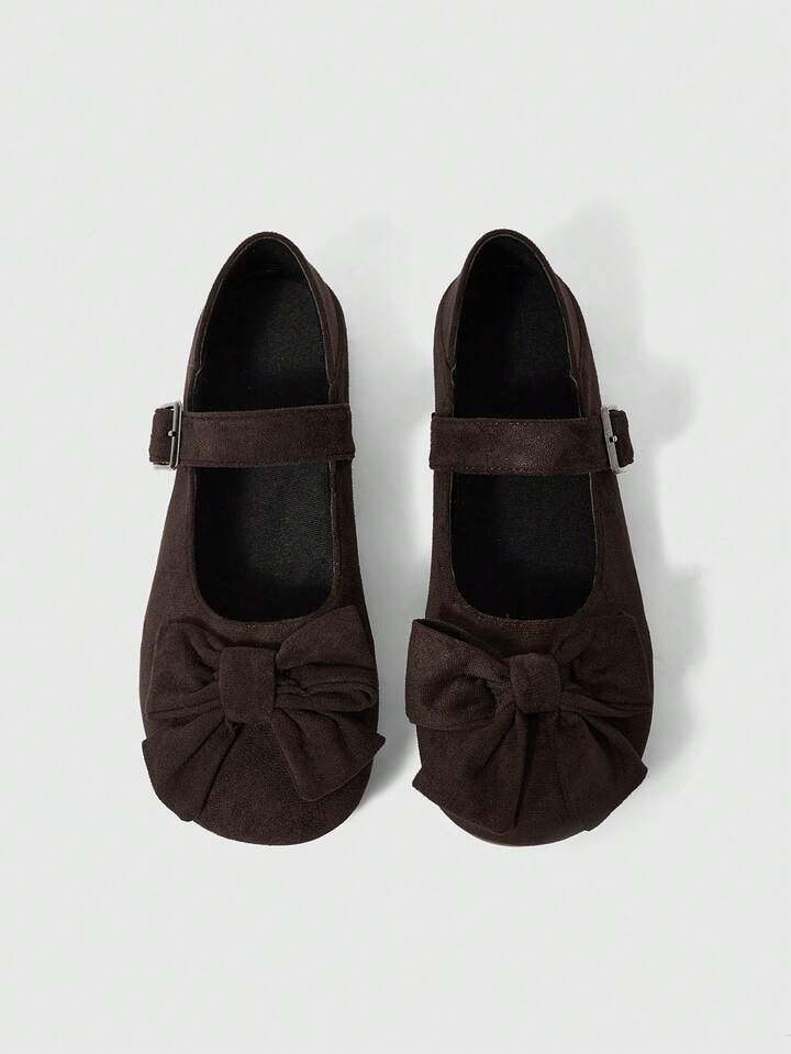Women's Bow Decor Plaid Casual Flat Loafers For Christmas