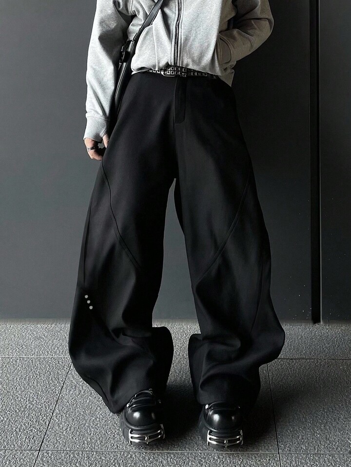Men's Fashionable Casual Pants, Suitable For Casual Daily Wear, Weekend Outings, Fall