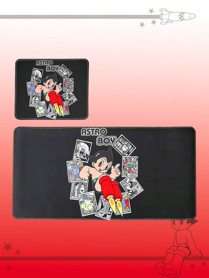 Astro Boy X ROMWE Cartoon Figure Graphic Anti-Slip, Waterproof, Durable Thick Mouse Pad